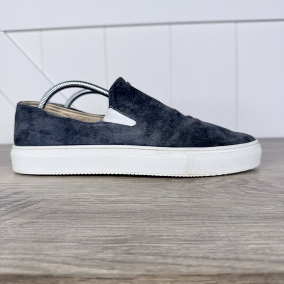 Opie Way Other - Opie Way Indigo Blue Suede Lo Top Slip On Sneakers Mens Size 10 Handmade In USA